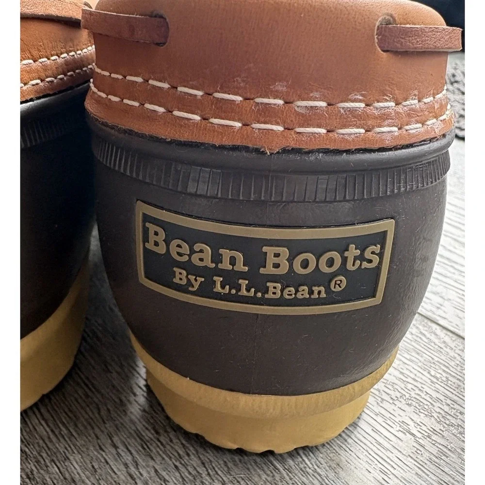 Bean Boots by LL‎ Bean Mens Sz 14 Low Rubber Moccasin Made In USA Outdoor Rain